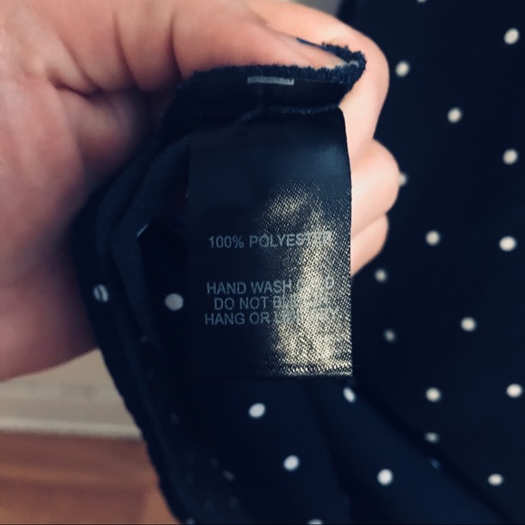 Lulu’s Jazzed Up Navy Blue Polka Dot Wrap Dress - Picture 7 of 8